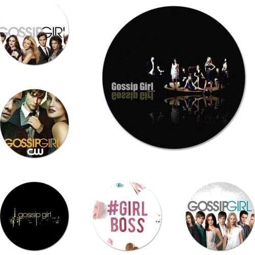 Gossip Girl Kiss Lip Icons Pins Badge Decoration Brooches Metal Badges For Backpack Decoration