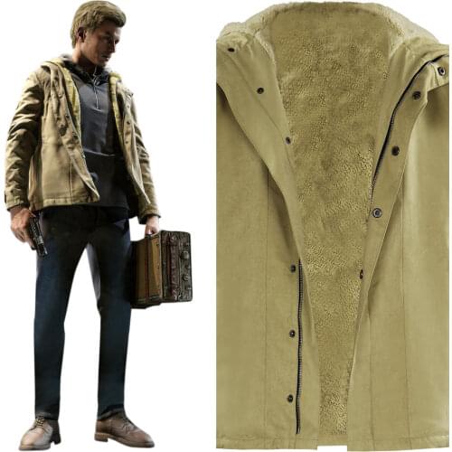 Evil Village- Ethan Winters Coat Cosplay Costume Outfits Halloween Carnival Suit