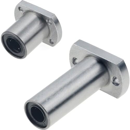 1PC LMH8UU LMH8LUU 8mm Flange Linear Bearing LMH6UU LMH10UU LMH12UU LMH13UU LMH6LUU for CNC 3D printer linear Rod