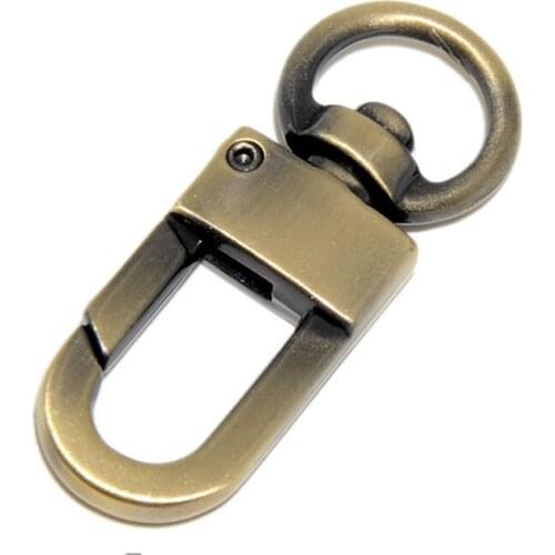 10pcs Swivel Lobster Handbag Purse Shoulder Strap Belt Clasp Clip Trigger Buckle Key Ring Snap Hook 12mm