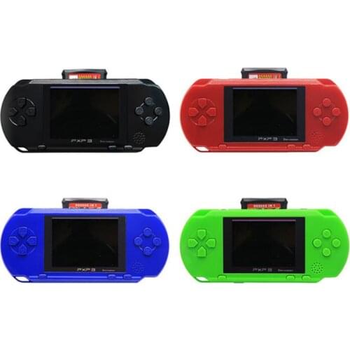 3 Inch 16 Bit PXP3 Slim Station Video Games Player Handheld Game +2pcs Game Card Console built-in 999999 Classic Games New