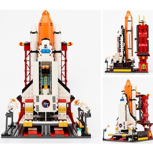 679+pcs Assembly Building Blocks City Space Shuttle Launch Center Model Blocks DIY Bricks Building Toys For Children Gift