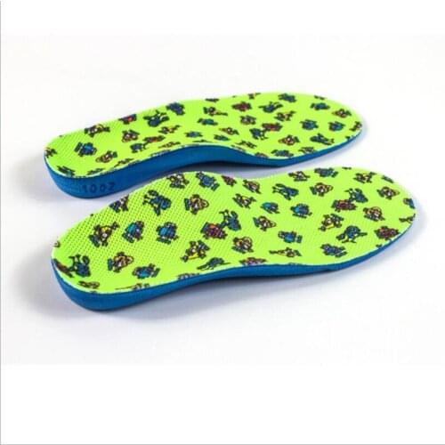 Childrens Arch Insoles For Men And Women Flat Foot Inside And Outside Eight-word Pad PU Childrens Student Sports Insoles