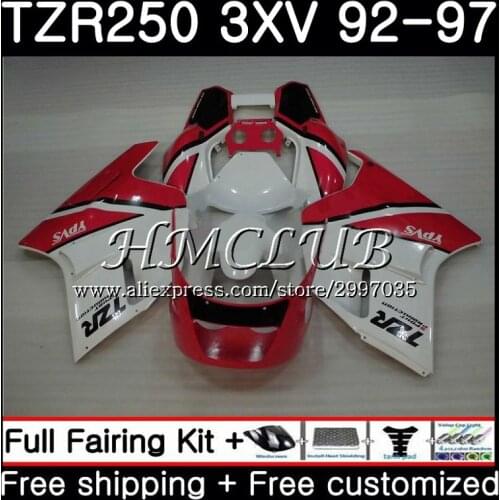 TZR-250 For YAMAHA TZR 250 1992 1993 1994 1995 1996 1997 6HC.7 TZR250RR RS YPVS 3XV TZR250 92 93 94 95 96 97 Stock red Fairing