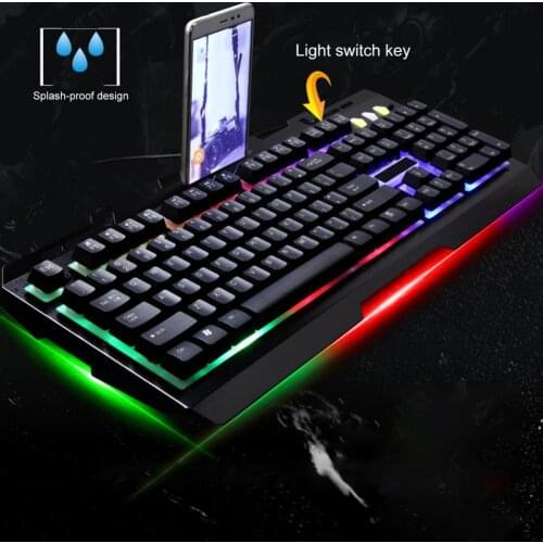 G700 Luminous RGB Wired Gaming Competitive Keyboard and Mouse Combo