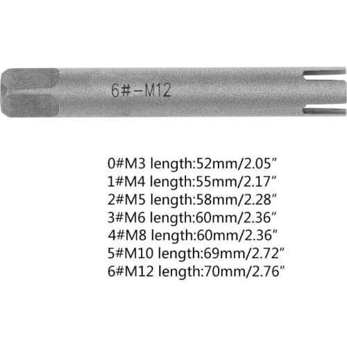 Broken Tap Extractor Guide Easy Out Wire Screw Remover Tools Drill Bit With 3/4 Claw Metric M3-M12