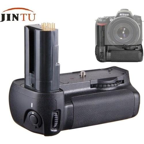 JINTU Battery Grip D90 +2pcs EN-EL3e Battery + Holder for Nikon D90 D80 DSLR SLR Camera Replacement MB-D80