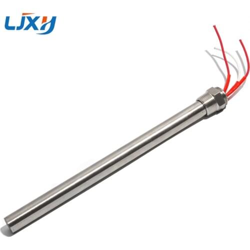 LJXH Electric Heating Tube for Radiator, Heat Conduction Oil Single Head Heating Rod, 6 Points Thread 220V 1000W/1500W/2000W