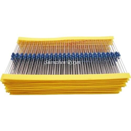 Best Price 100pcs resistor pack 220 ohm 1/4W 220R Metal Film Resistor 220ohm 0.25W 1% For Arduino Free Shipping DropShipping