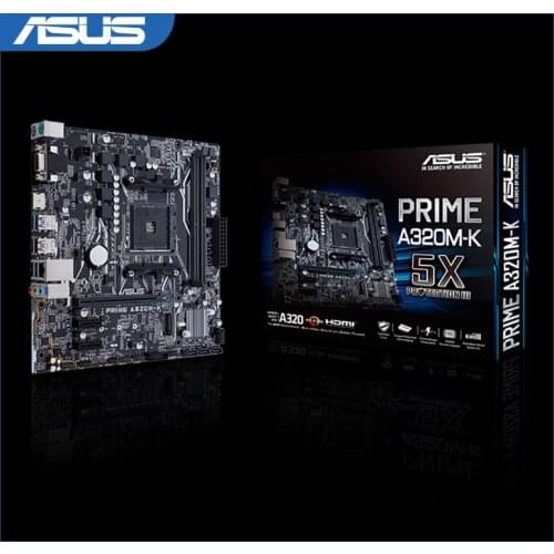 ASUS PRIME A320M-K AMD Ryzen AM4 DDR4 HDMI-Compatible VGA M.2 USB 3.1 Micro-ATX Motherboard