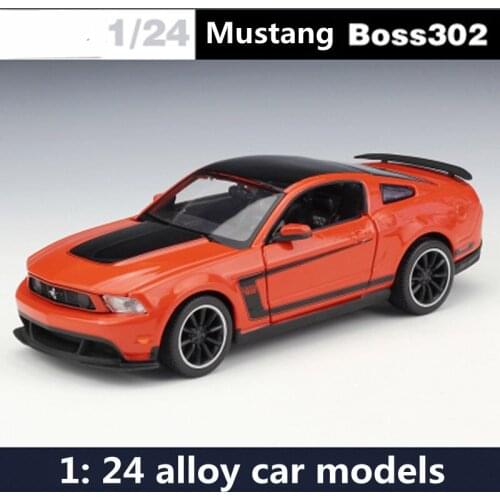 1: 24 alloy car models,high simulation Mustang sports car,metal diecasts,freewheeling,the childrens toy vehicles,free shipping