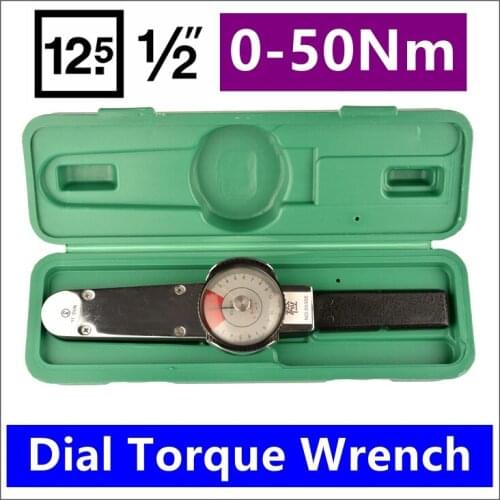MXITA Dial torque spanner High-precision pointer torque wrench 1/2 0-50Nm hand tools