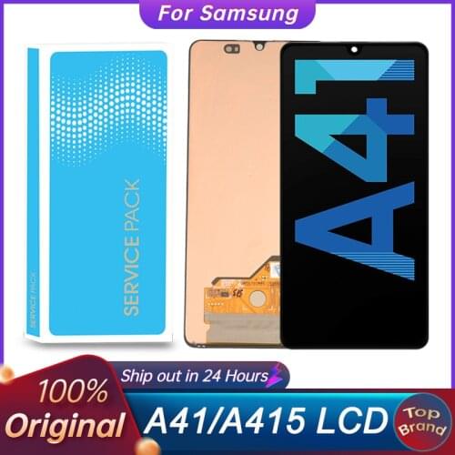 New Original AMOLED 6.1"For Samsung Galaxy A41 SM-A415F/DSN A415 LCD Display Touch Screen Digitizer Assembly Replacement Parts