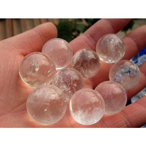 Wholesale 1pcs Natural Clear Quartz Sphere Ball,Beautiful Rock Quartz Crystal Decor Stone Healing Quartz,25mm-60mm