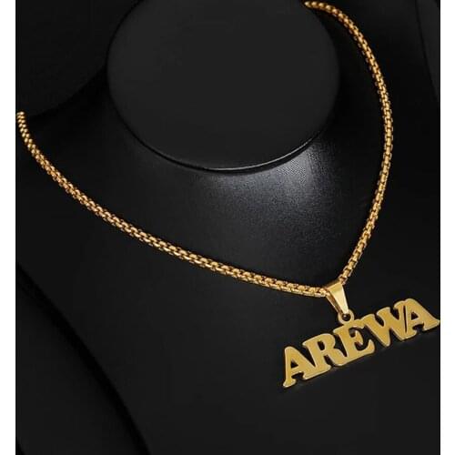 Fils Custom Necklace-Personalized Thick Box Chain Custom Name Necklace Stainless Steel Men Jewelry-Boyfriend Gift-Fathers Day