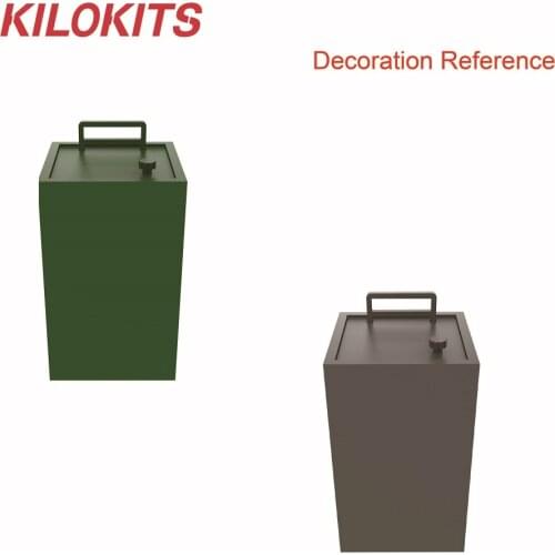 10PCS 1/35 Fuel Cans Plastic Unpainted Model Kits for WWII Germany Military Diorama Theme Landscape