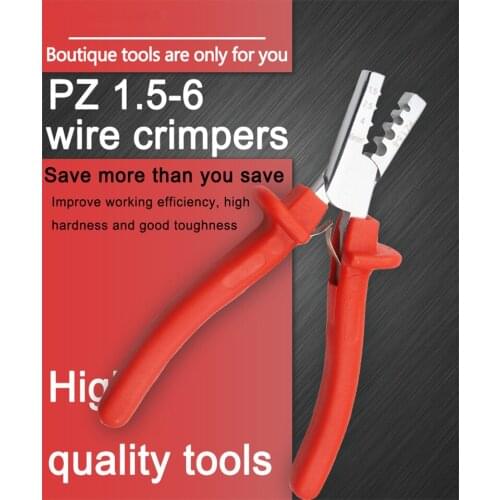 PZ1.5-6 Germany Style Small Crimping Plier For Cable End Sleeves Special Tool Steel