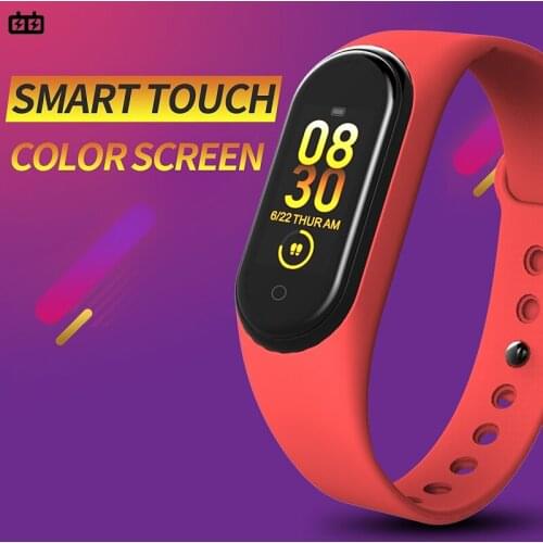 Spot Waterproof M4 Smart Wristband Watch Smart Fitness Bracelet Tracker With Blood Pressure Heart Rate Monitor