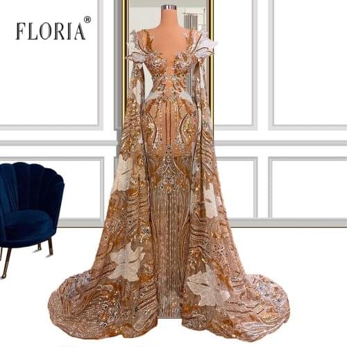 Luxury Women Evening Party Gowns Celebrity Dresses Runway Gala Prom Outfits Clothing Vestidos De Fiesta CXF269