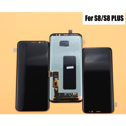 For SAMSUNG Galaxy S8 Plus G955 G955F display LCD Screen for samsung S8 G950F G950U LCD display Tape