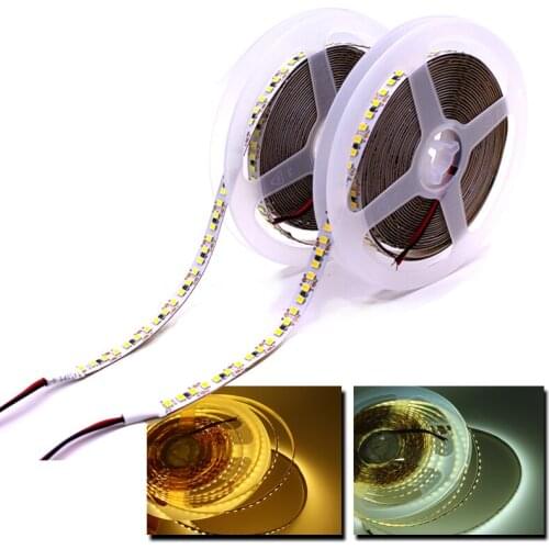 1M- 5M Cool White/Warm white 180LED/M SMD 2835 900LEDs Strip DC12V Super Bright 8mm width PCB IP20 non-waterproof