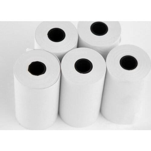 10 Rolls White Kid Camera Wood Pulp Thermal Paper Instant Print Replacement Part