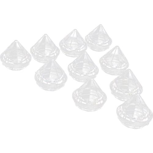 10pcs Plastic Empty Cream Balm Lotion Container Jar Box Pots Holder Tin 5g