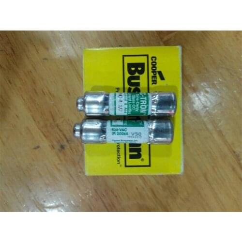 Free shipping 10pcs FNQ-R 1/2 delay fuse, American BUSSMANN ceramic 10X38 500mA genuine