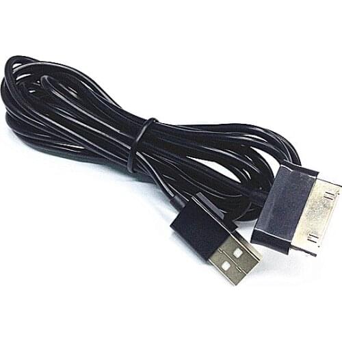 2pcs/lot 2M 6ft LONG THICK USB cable BLACK for Samsung Galaxy Tab 2 7.0 10.1 8.9 7.7 Plus P1000 P7510