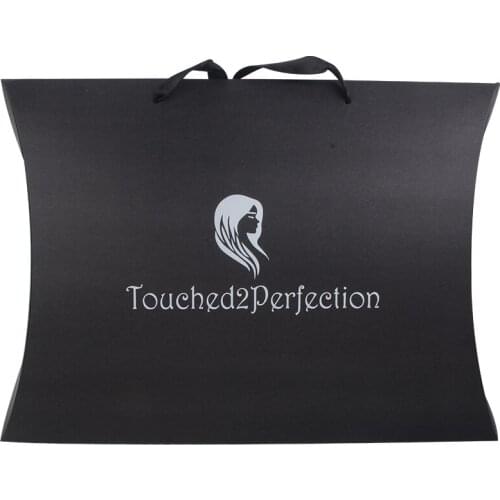 37*27*8cm custom logo printing Clothing women dress shopping packaging paper boxes hair wigs extensions bundles packing box