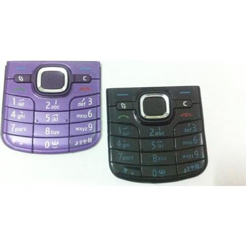 5pcs/lot Black/Purple New Ymitn Housing Cover Case For Nokia 6220 6220C keypads Keyboards,Free Shipping