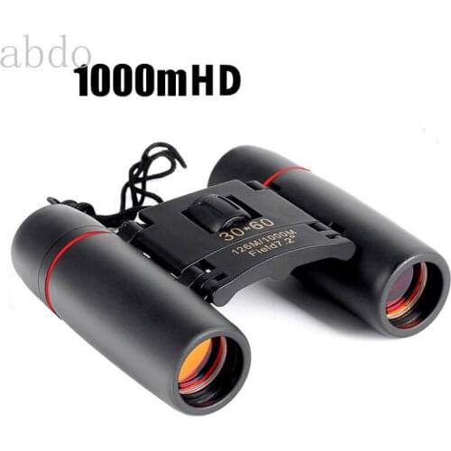 Zoom Telescope 30x60 Folding Binoculars with Low Light Night Vision for outdoor bird watching travelling hunting camping 1000m