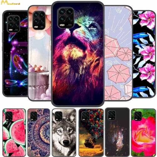 For Xiaomi Mi 10 Lite 5G Case Phone Cover Lion Silicone Cases for Xiaomi Mi10 Youth 5G Phone Case Xiomi Mi 10lite Zoom TPU Funda