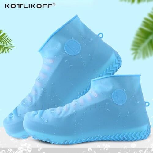KOTLIKOFF Silicone overshoes Reusable galoshes silicone Waterproof Shoe covers for shoes from rain shoe Overshoes Unisex