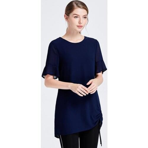 Fashion Korean Womens blouse 2020 Summer Short sleeve Chiffon shirt office lady Casual blouse Plus Size Tops 5XL 6XL 7XL 8XL