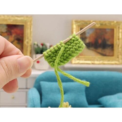 Delicate Mini Knit Scarf Realistic Portable Convenient to Store Dollhouse Knit Sweater Neckerchief