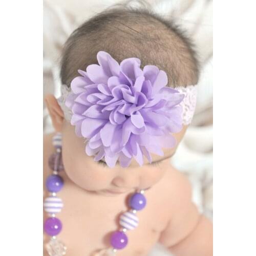 2020 New Toddler Girl Hair Band Baby Children Flower Headband Infant Kids Stretch Lace Headwear Girls Photography Accessories