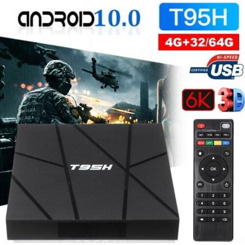 New Arrival 2GB+16GB 4K HD Media Player TV Box Android 10.0 Quad Core 2.4Ghz Wi-Fi Set Top Boxes With IR Remote Control