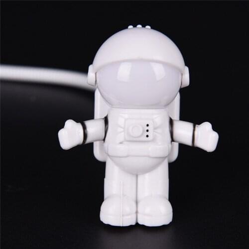 New USB LED Adjustable Night Light Creative Flexible Spaceman Lamp For Computer PC Size: 6cm*6cm*9cm