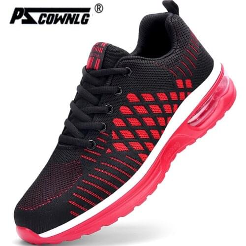 Pscownlg Running Shoes for Men Lightweight Cushion Adult Shoes Breathable Outdoor Sneakers Male Athletic Trainer Sport Shoes
