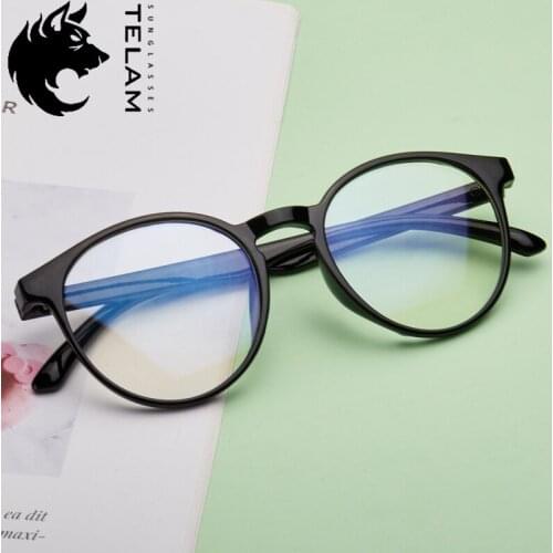 New Women Glasses Frame Men Black Eyeglasses Frame Vintage Round Clear Lens Glasses Women Myopia Eyeglasses Frames