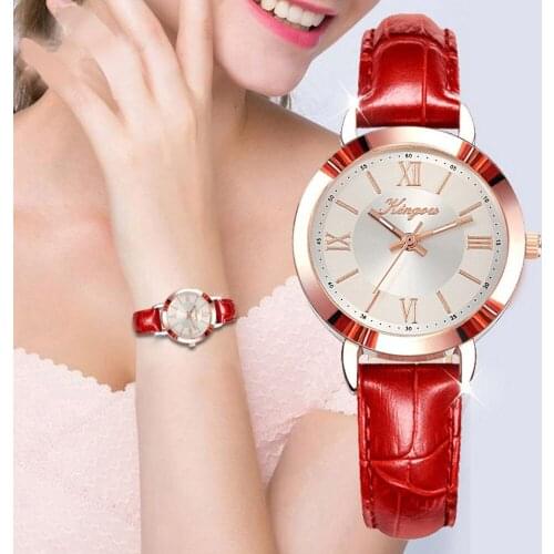Top Brand Fashion Watches Women Leather Quartz Watch Ladies Casual Wrist Watch relogios feminino Hour Hot Sale orologio donna N