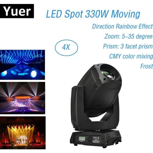 Professional 330W LED Lyre Moving Head Light LED Spot Zoom Light Party Dj Stage Ligthting Effect Lasershow Dj Equipment With CMY