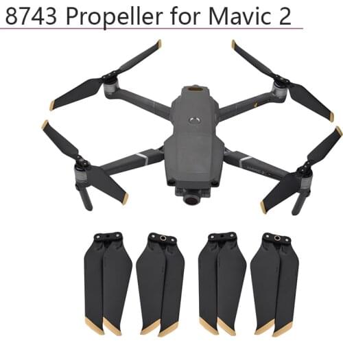 4PCS CW+CCW 8743F Propeller 8743 Low-Noise Props Quick-Release Drone Folding Blades for DJI Mavic 2 Pro Zoom Accessories Part