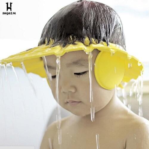 Baby Shower Adjustable Cap Children Shampoo Bath Washing Hair Shield Hat Bathing Bebies