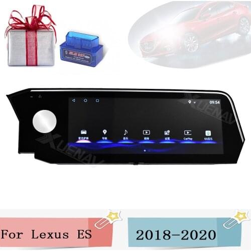 12.3 Inch Android Car GPS Navigation for Lexus ES ES200 ES250 ES350 ES300h 2018 2019 2020 Car Video Multimedia Radio Player