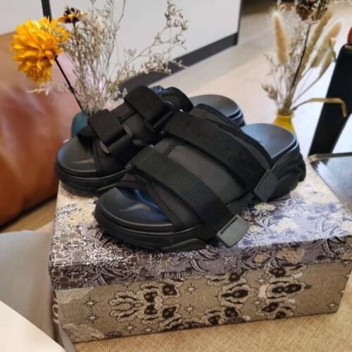 Women Slippers Platform Ladies Shoes 2020 Shallow Mouth Zapatos De Mujer Slip-On Flat Sport Slides Brand Summer Shoes Woman