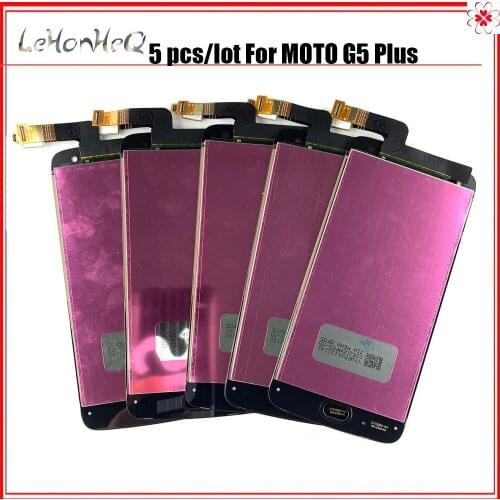 5 Piece/lot AMOLED LCD For Motorola MOTO G5 Plus LCD Display Touch Screen Digitizer Assembly For MOTO G5 Plus XT1683 LCD Screen