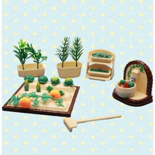 1Set Ingenious Miniature Farm Set Mini Good Craftsmanship Eco-friendly Small Ornaments Farm Set