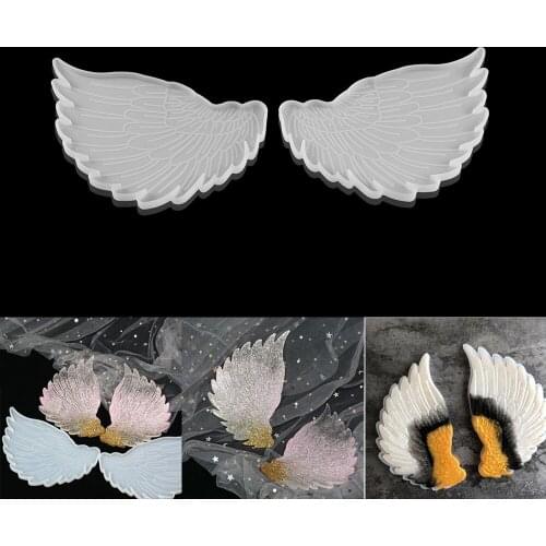 1 Pcs Wing Shaped Cup Tray Silicone Mold Teacup Coaster Epoxy Resin Mold For DIY Resin Crafts Home Decor Making Accessories